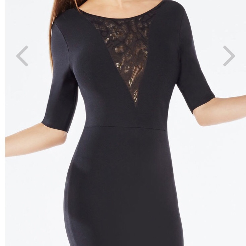 BCBG Black Dress - Jaydan Pointelle- New with Tags